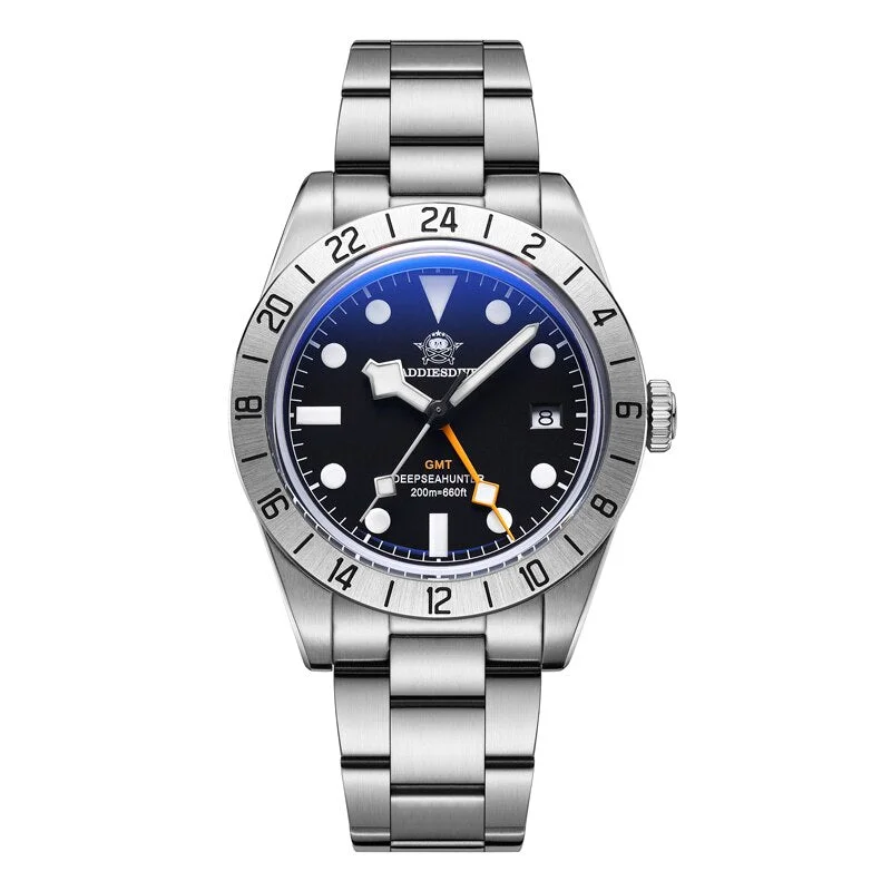 men's GMT watches with spring drive style design -Addiesdive Retro BB GMT Quartz Watch