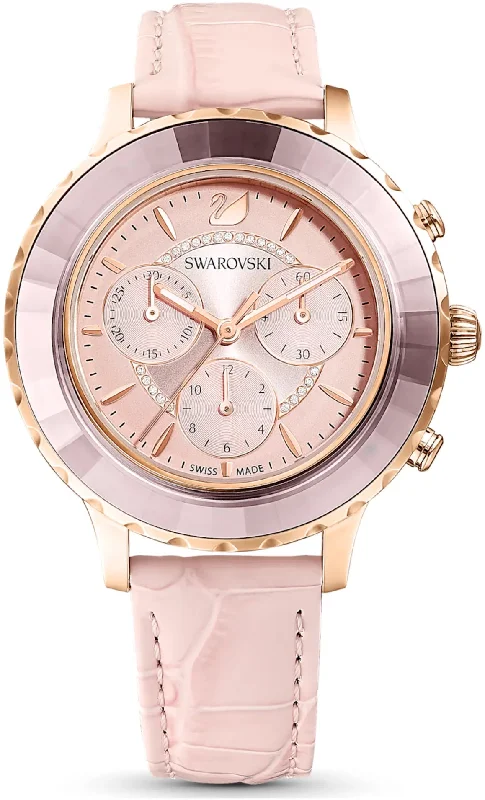 women's mechanical watches with automatic display -Swarovski Octea Lux Chrono