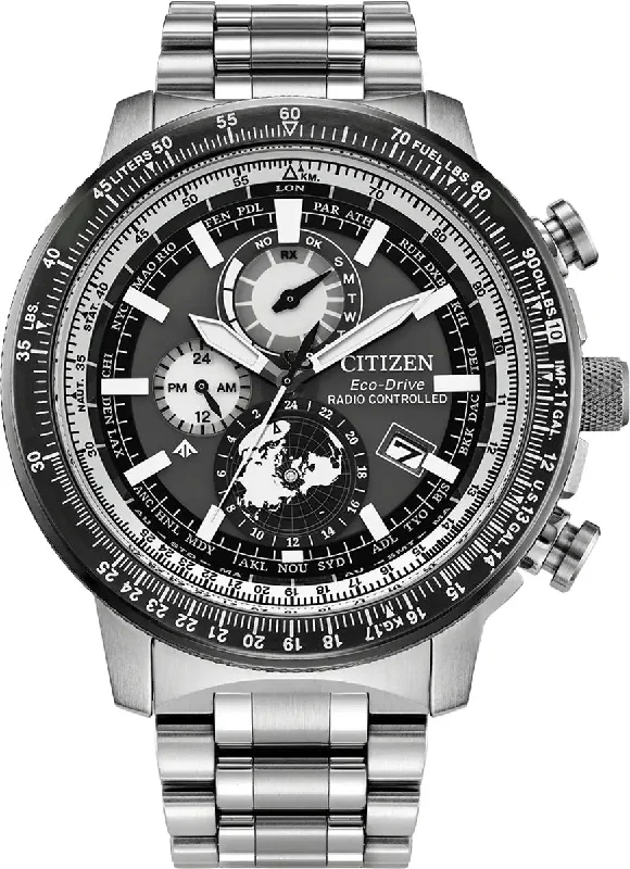 men's mechanical watches with LED light display -Citizen Promaster Air Geo Trekker men's mechanical watches with LED light display -Citizen Promaster Air Geo Trekker