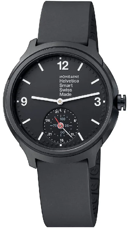 Mens Smart Watches Long Battery Life-Mondaine Watch Helvetica No1 Smartwatch