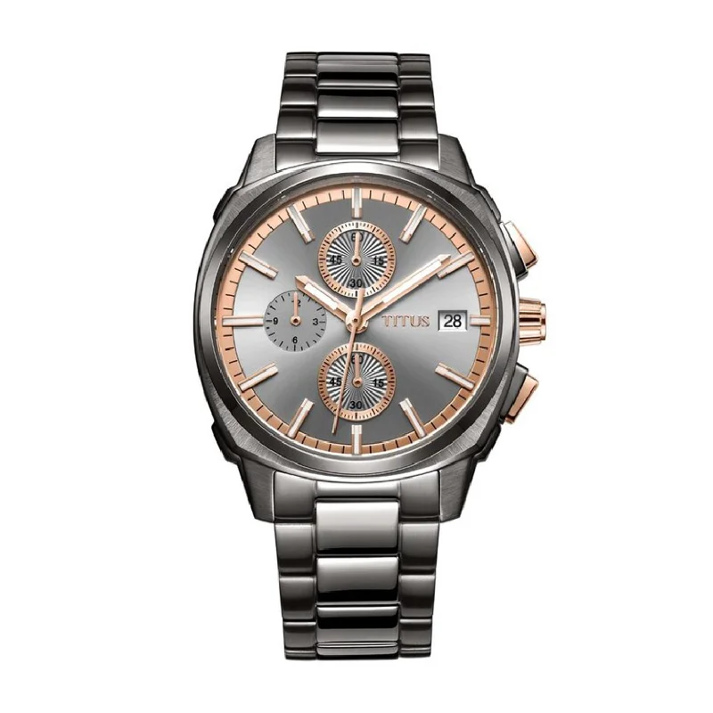 men's digital watches with spring drive display function -SOLVIL ET TITUS MODERNIST W06-03308-005 CHRONOGRAPH QUARTZ MEN WATCH