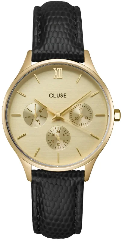 women's mechanical watches with backlight design -Cluse Minuit Multifunction