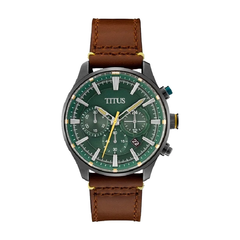 men's digital watches with moon phase display function -SOLVIL ET TITUS SABER W06-03287-011 CHRONOGRAPH QUARTZ MEN WATCH