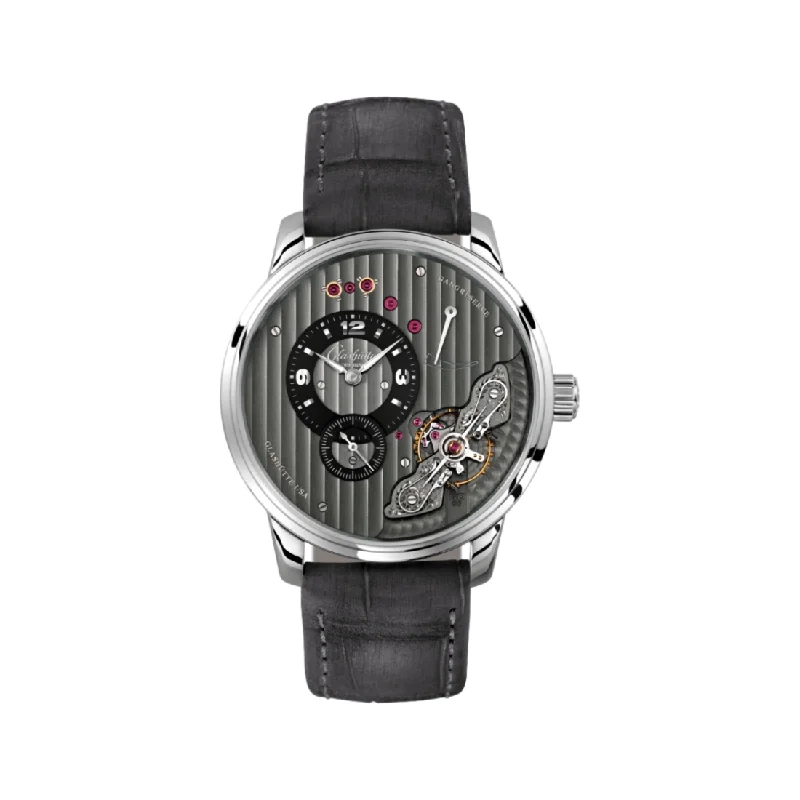 men's pilot watches with classic style design -PanoInverse Galvanized Black 42mm - Stainless Steel on Strap men's pilot watches with classic style design -PanoInverse Galvanized Black 42mm - Stainless Steel on Strap