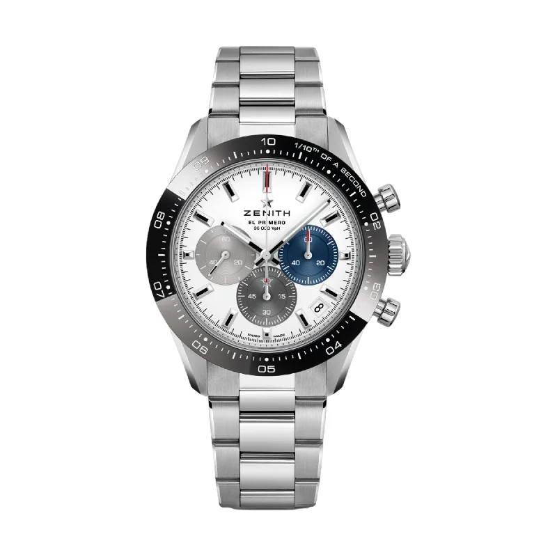men's luxury dive watches -Chronomaster Sport - White, Bracelet