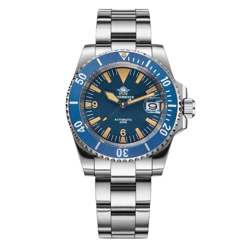 men's dive watches with limited edition -Addiesdive Retro Sword NH35 Sub Dive Watch AD2064