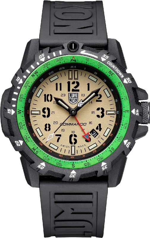 men's mechanical watches with NATO style straps -Luminox Land Commando Raider 3320 Series Black