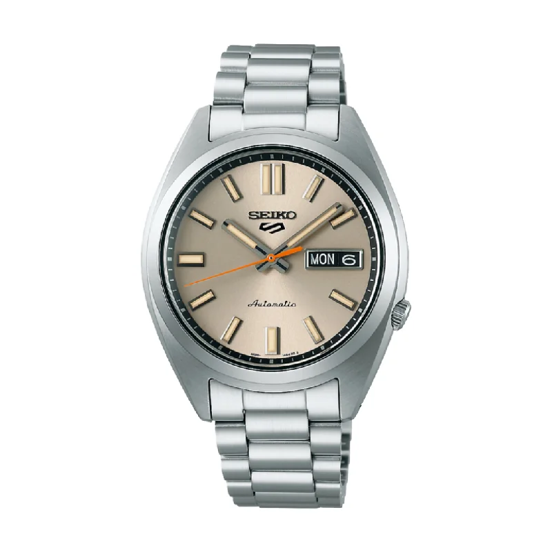 men's Seiko corrosion-resistant design watches -SEIKO 5 SPORTS SRPK91K1 SNXS 'BEIGE CHINOS' AUTOMATIC MEN WATCH