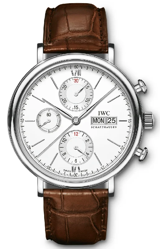 men's chronograph watches with vibration alert style design -IWC Portofino Chronograph