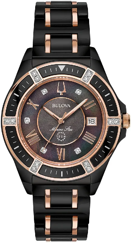 women's Bulova solar watches -Bulova Watch Marine Star Ladies