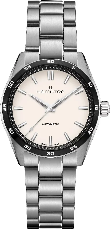 women's Hamilton backlight watches -Hamilton Jazzmaster Performer Automatic White