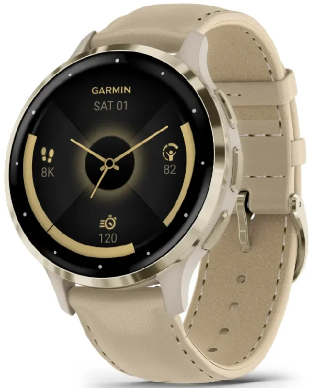 Ladies Smart Watches Luxury-Garmin Venu 3S Soft Gold Smartwatch