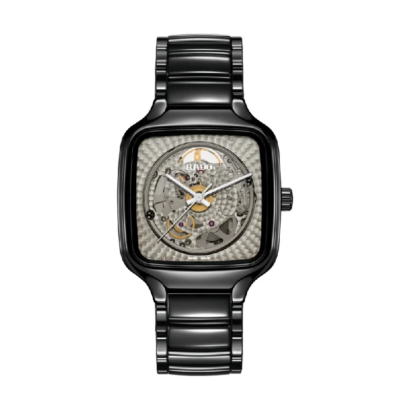 men's dive watches with rubber straps -True Square x Kunihiko Morinaga 38mm - Silver on Ceramic Bracelet