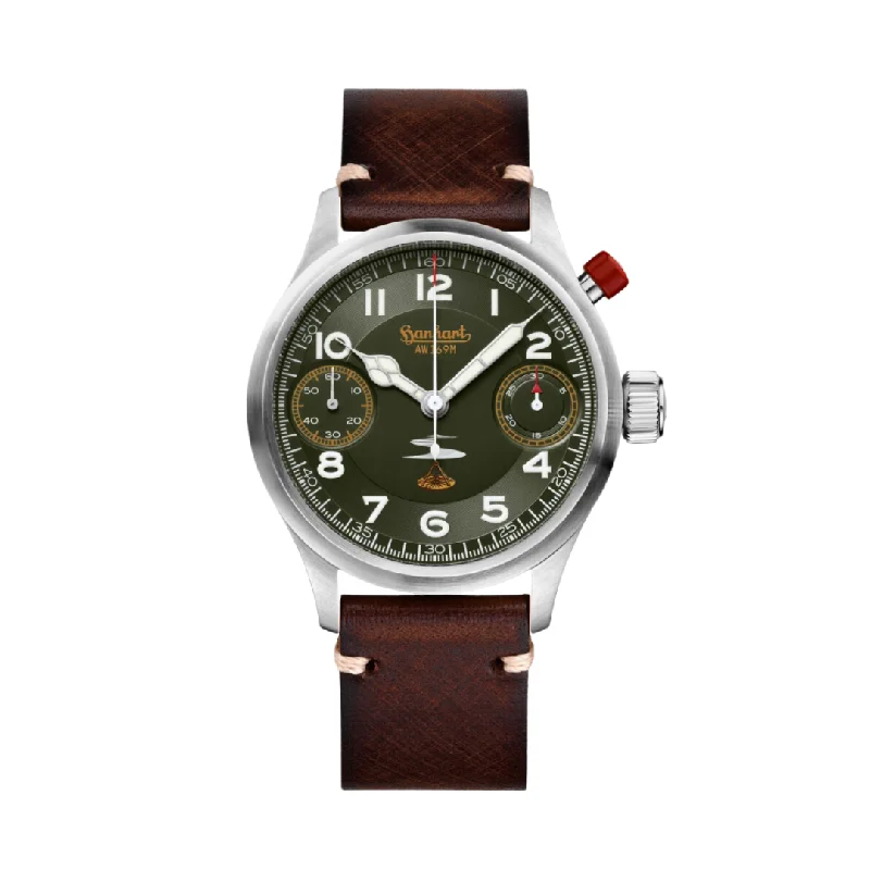 men's mechanical watches with compass function -[PRE-ORDER] HANHART AUSTRIAN AIR FORCE 732L.290-5110 LIMITED EDITION MEN WATCH