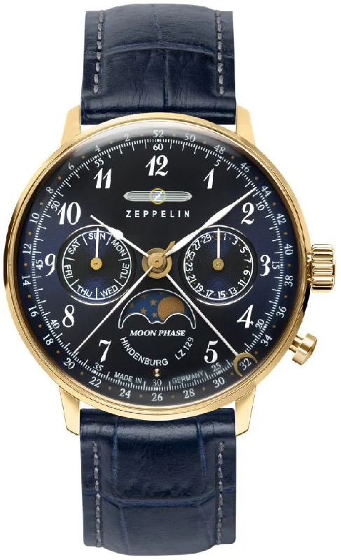 women's mechanical watches with limited edition design -Zeppelin LZ 129 Hindenburg Moonphase Ladies