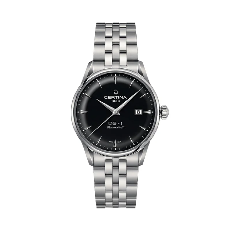 men's field watches with kinetic design -DS-1 Black