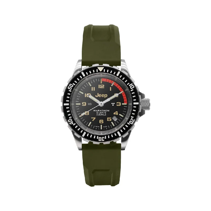 men's GMT watches with minimalist style design -Jeep Rubicon TSAR Diver's Quartz 41mm men's GMT watches with minimalist style design -Jeep Rubicon TSAR Diver's Quartz 41mm