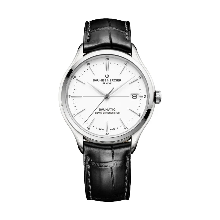 men's chronograph watches with backlight display function -Clifton 10436 Baumatic COSC Certified, 40mm men's chronograph watches with backlight display function -Clifton 10436 Baumatic COSC Certified, 40mm