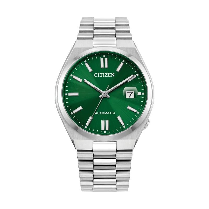men's chronograph watches with anniversary edition design -NJ015 "Tsuyosa" Sunray Green men's chronograph watches with anniversary edition design -NJ015 "Tsuyosa" Sunray Green