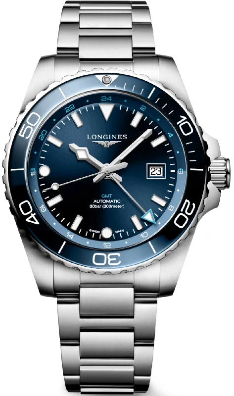 men's mechanical watches with limited edition design -Longines HydroConquest GMT Mens men's mechanical watches with limited edition design -Longines HydroConquest GMT Mens
