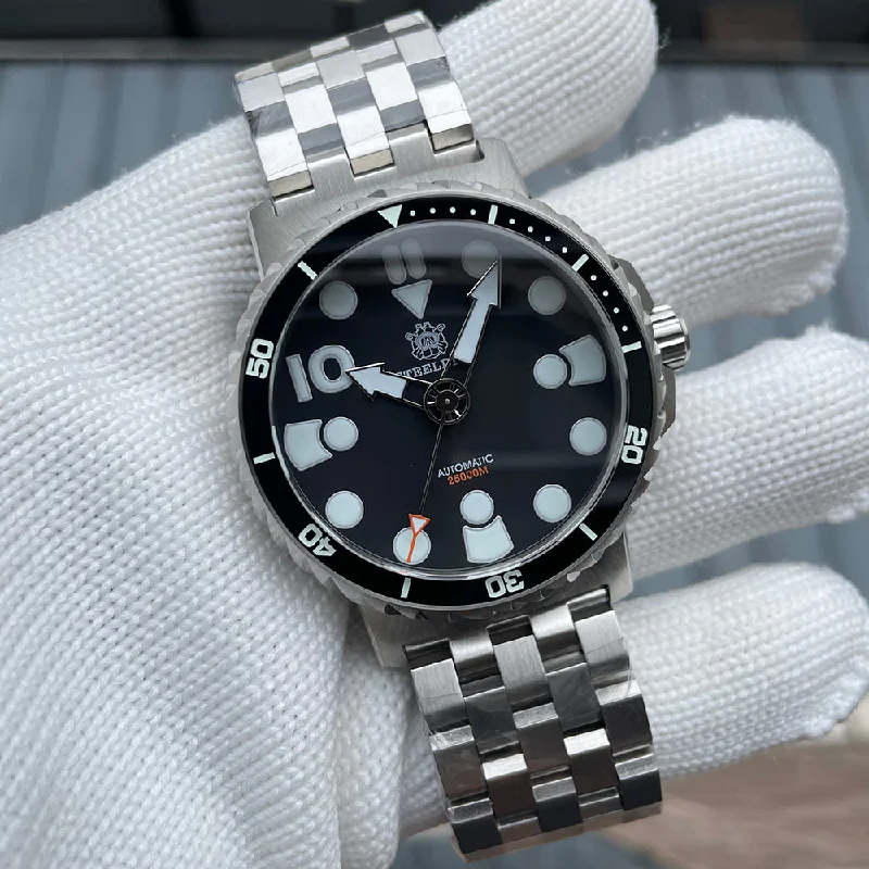 men's dive watches with NATO straps -Steeldive SD1982 Big Size 46.5MM 25000M Diver Watch