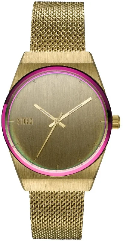 women's Storm date magnifier watches -Storm Mini Cirero Gold