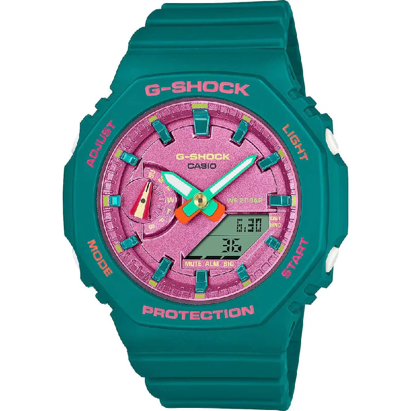 Unisex Handmade Style Watches-Casio G-Shock Ladies Blue Watch GMA-S2100BS-3AER