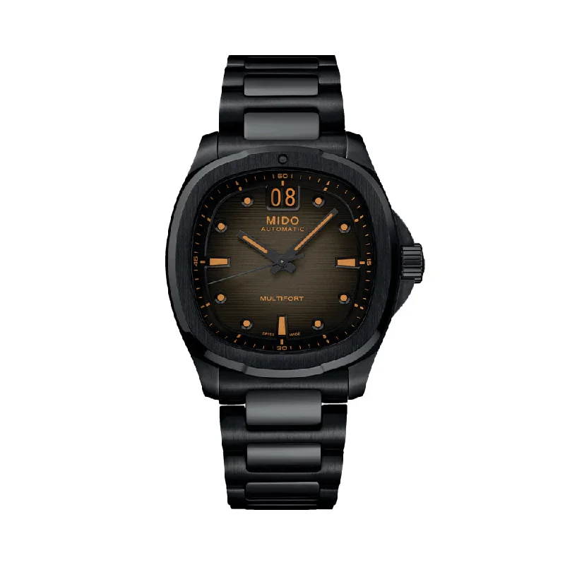 men's GMT watches with month display function -Multifort TV Big Date Automatic 40mm - Grey on Bracelet men's GMT watches with month display function -Multifort TV Big Date Automatic 40mm - Grey on Bracelet