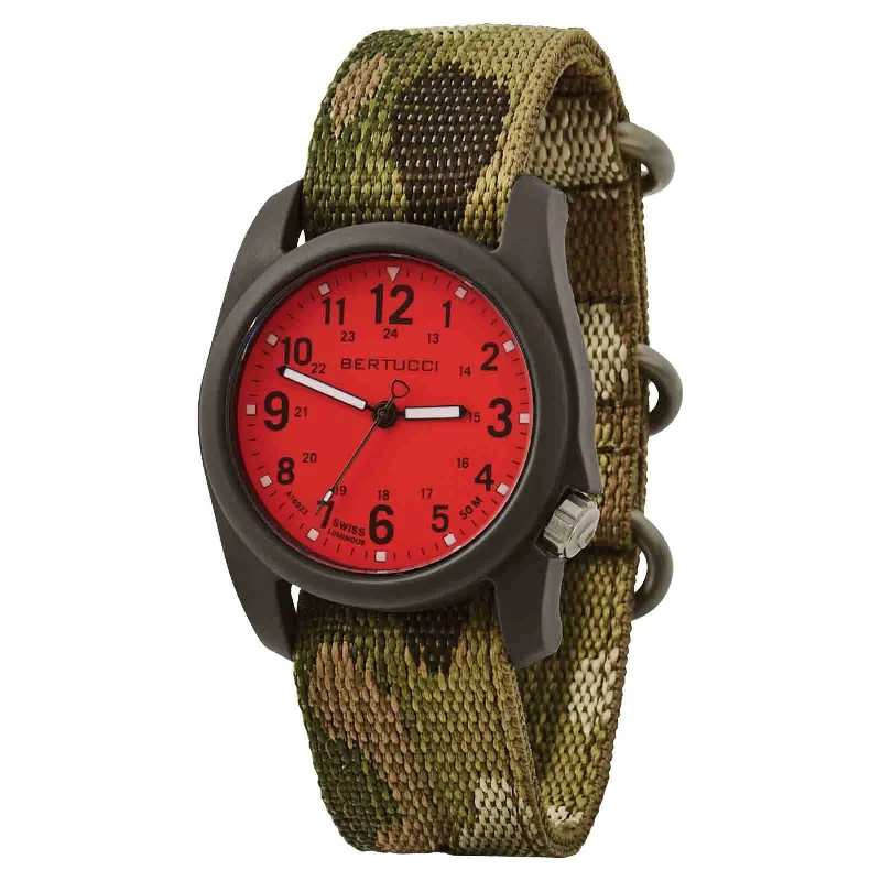 men's field watches with collector's edition design -Bertucci DX3 Camo Red