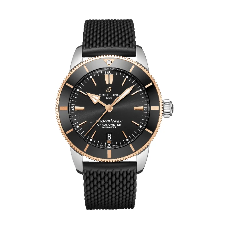 men's pilot watches with corrosion-resistant style design -Superocean Heritage B20 Automatic 44mm Stainless Steel & 18k Red Gold - Black men's pilot watches with corrosion-resistant style design -Superocean Heritage B20 Automatic 44mm Stainless Steel & 18k Red Gold - Black
