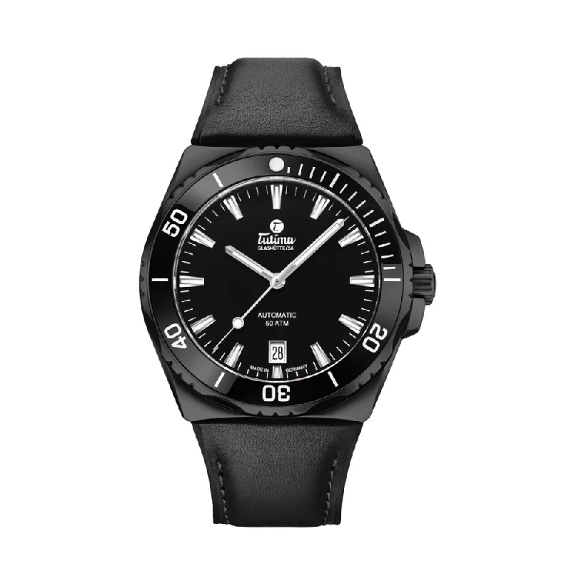 men's Seiko chronograph design watches -TUTIMA GLASHÜTTE M2 SEVEN SEAS S 6156-13 LIMITED EDITION AUTOMATIC MEN WATCH