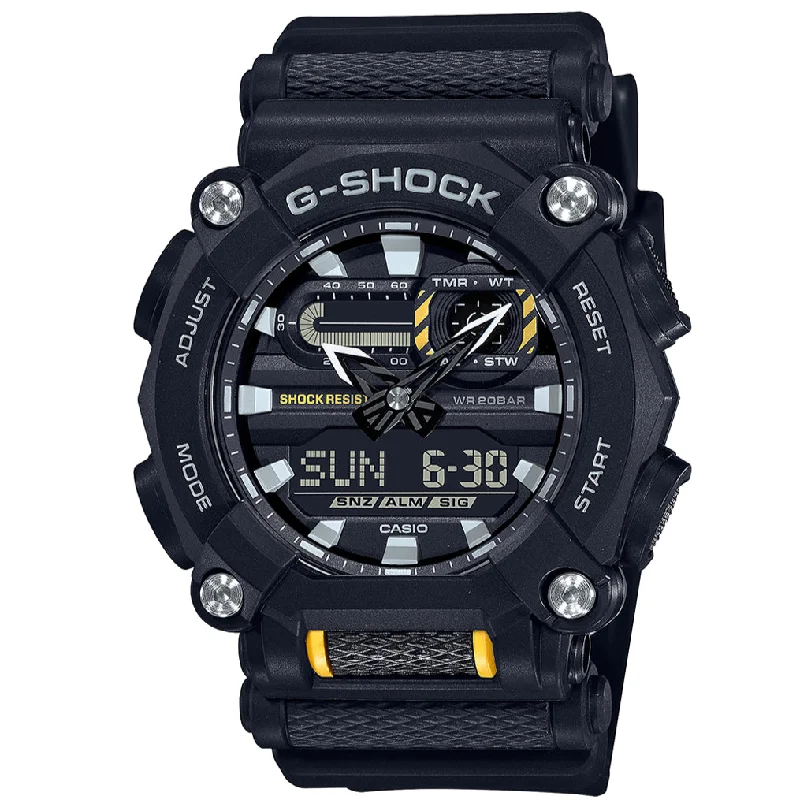 Unisex Date Night Design Watches-Casio G-Shock Men's Black Watch GA-900-1AER