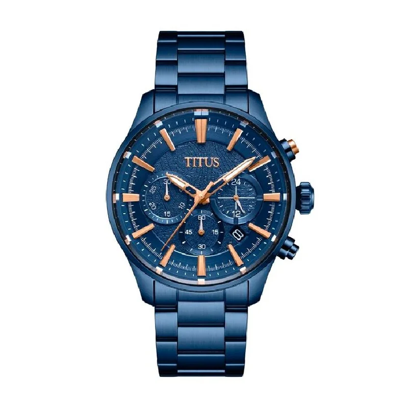 men's digital watches with commemorative edition style design -SOLVIL ET TITUS SABER W06-03286-002 CHRONOGRAPH QUARTZ MEN WATCH