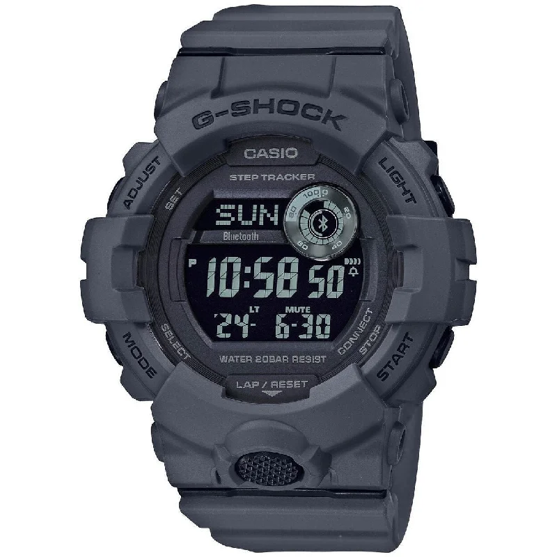 men's skeletonized watches with refined aesthetics -G-Shock GBD800UC G-Squad Connected Charcoal