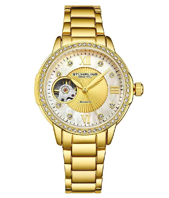 Silver Dial / Gold Case / Gold Stainless Steel Bracelet Gold Layered Deployant Buckle
