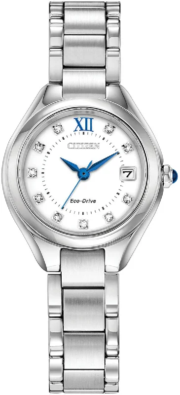 women's Citizen with metal straps -Citizen Silhouette Crystal Ladies