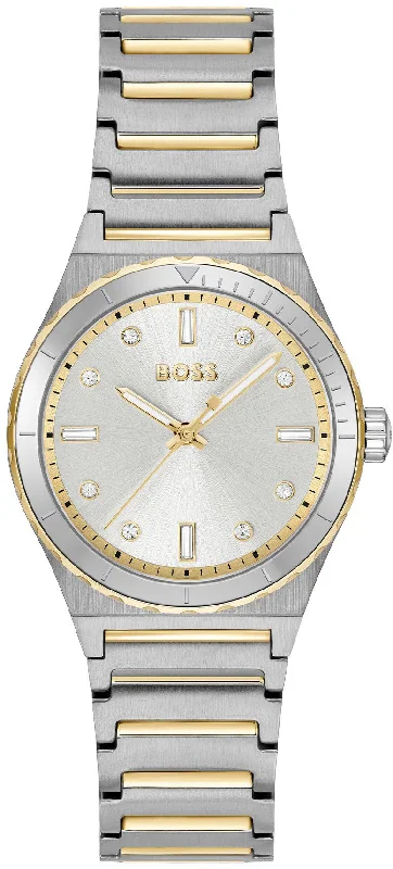 women's mechanical watches with double-domed design -Boss Candor Sport