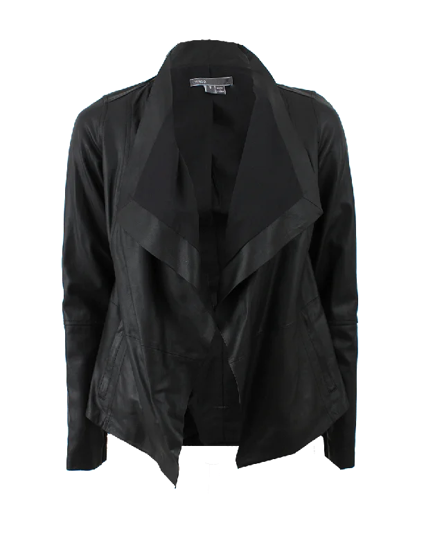 Drape Front Cascade Jacket