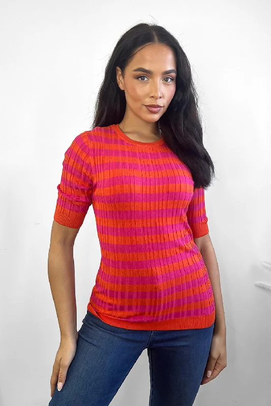 red-orange-stripes-short-sleeves-pullover